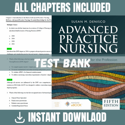 Test Bank - Advanced Practice Nursing: Essential Knowledge for the Profession, 5th Edition (Anne M. Barker, 2021)