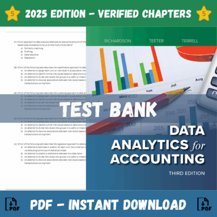 Test Bank - Data Analytics for Accounting, 3rd Edition (Richardson, 2022)
